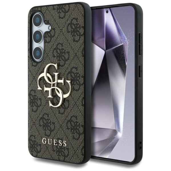 Guess - Hardcase 4G Big Metal Logo (GUHCS25S4GMGBR) - Samsung Galaxy S25 - Καφέ