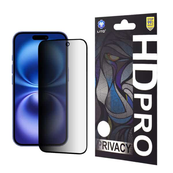 Lito - HD Pro Privacy - iPhone 16 - Μαύρο