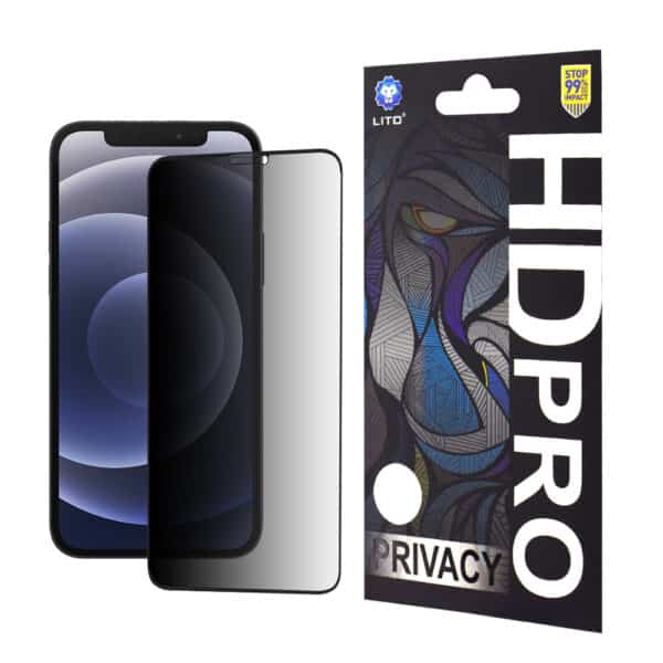 Lito - HD Pro Privacy - iPhone 12 / iPhone 12 Pro - Μαύρο