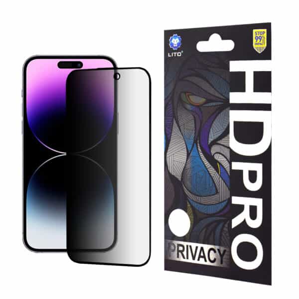 Lito - HD Pro Privacy - iPhone 14 Pro Max - Μαύρο