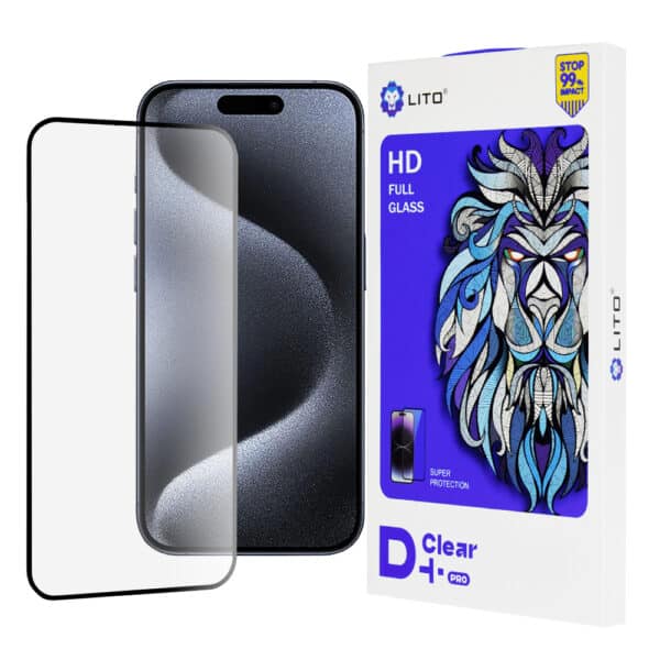 Lito - D+ Pro Clear - iPhone 15 Pro - Μαύρο