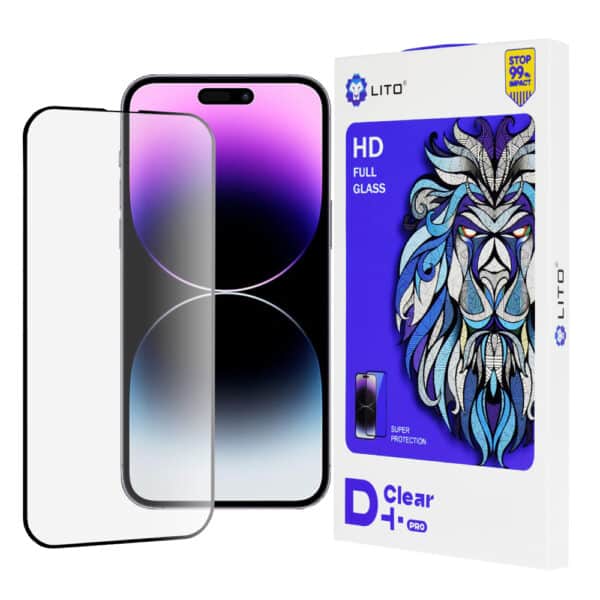 Lito - D+ Pro Clear - iPhone 14 Pro Max - Μαύρο