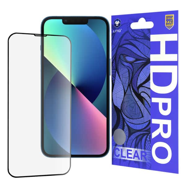 Lito - HD Pro Clear - iPhone 13 / iPhone 13 Pro / iPhone 14 - Μαύρο