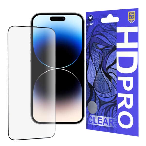 Lito - HD Pro Clear - iPhone 14 Pro - Μαύρο