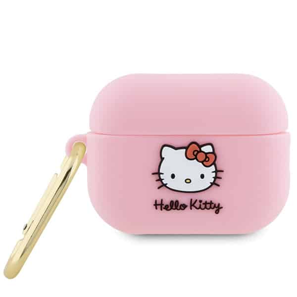 Hello Kitty - Θήκη Σιλικόνης 3D Kitty Head (HKA33DKHSP) - για AirPods 3 - Ροζ