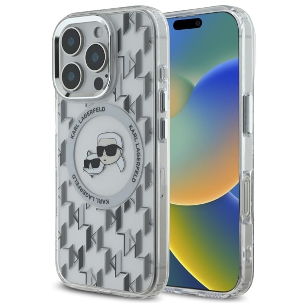 Karl Lagerfeld - IML MagSafe (KLHMP16XHMCKMHT) - iPhone 16 Pro Max - Διάφανο Monogram Karl&Choupette Head