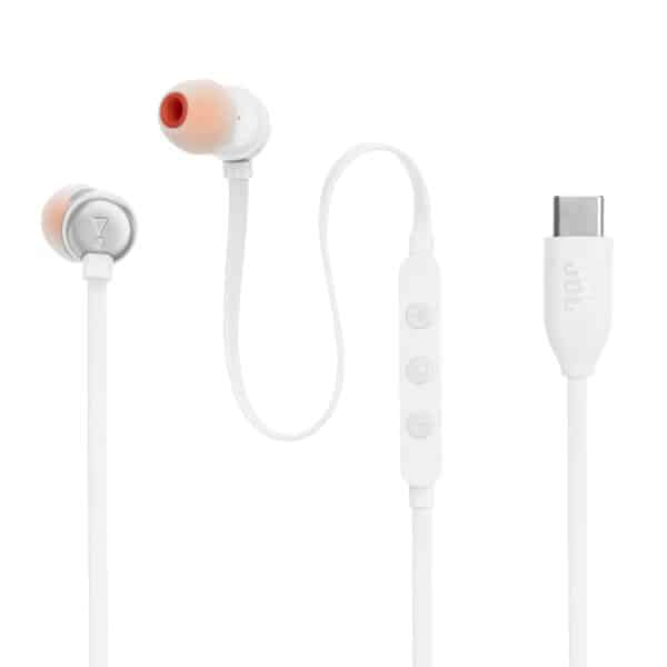 JBL - Ενσύρματα Ακουστικά 310C - Type-C, Hi-Res Audio, Pure Bass Sound, 3 Buttons Remote with Microphone - Λευκό