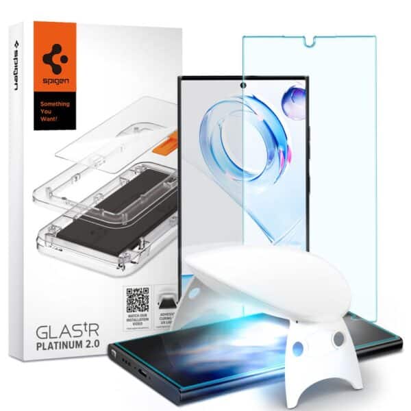 Spigen - Glas.tR Platinum UV Light - Samsung Galaxy S23 Ultra - Διάφανο