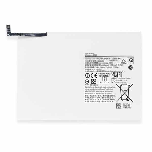 OEM - Tablet Battery HQ-6300NA (18638) - Samsung Galaxy Tab A8 10.5 (2021) - 7040mAh - Λευκό
