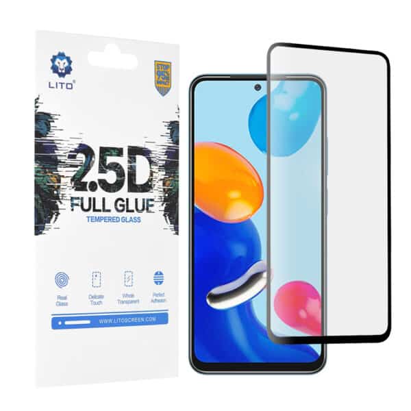 Lito - 2.5D FullGlue Glass - Xiaomi Redmi Note 11 / Note 11S / Poco M4 Pro 4G - Μαύρο