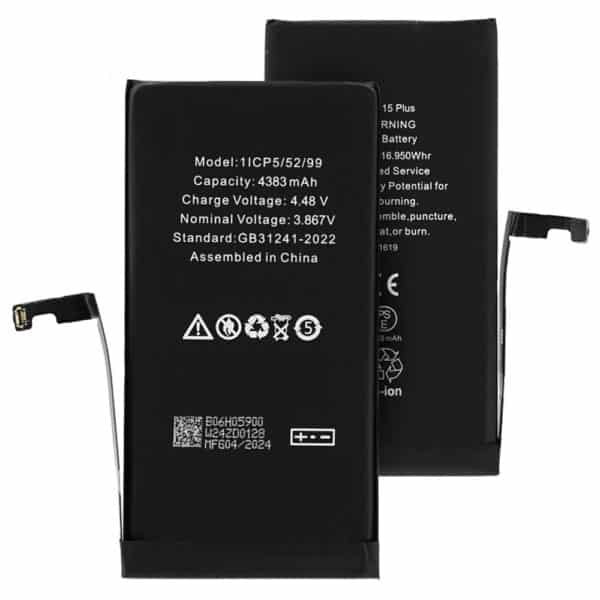 OEM - Smartphone Battery (21312) - iPhone 15 Plus - 4383mAh - Μαύρο