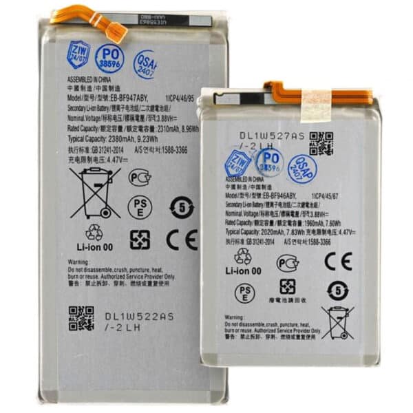 OEM - Smartphone Battery (Main + Sub) EB-BF946ABY/EB-BF947ABY (21793) - Samsung Galaxy Z Fold5 - 2310mAh + 1960mAh - Μαύρο