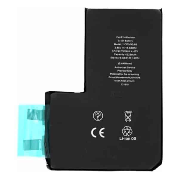 OEM - Smartphone Battery (19790) - without Flex-Cable - iPhone 14 Pro Max - 4323mAh - Μαύρο