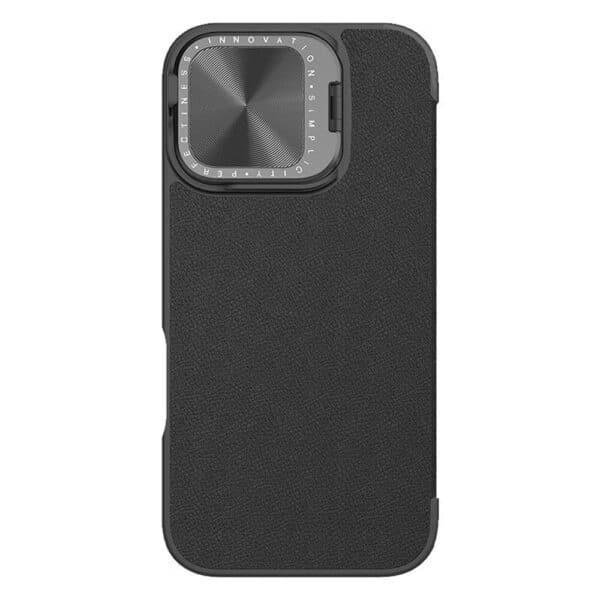 Nillkin - Qin Prop Plain Leather Case - iPhone 16 Pro Max - Μαύρο
