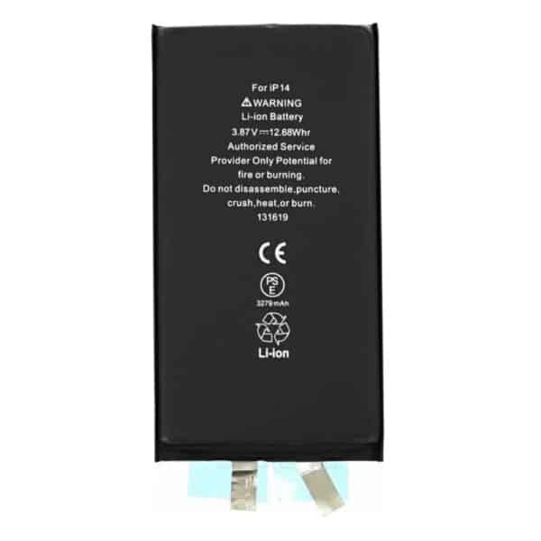 OEM - Smartphone Battery (19787) - without Flex-Cable - iPhone 14 - 3279mAh - Μαύρο