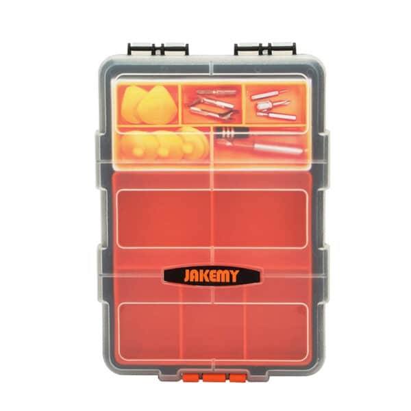 Jakemy - Storage Tools Box (JM-Z20) - Double-Layer Design, for Various Purposes - Πορτοκαλί