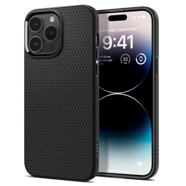 Spigen - Liquid Air - iPhone 14 Pro - Matte Μαύρο