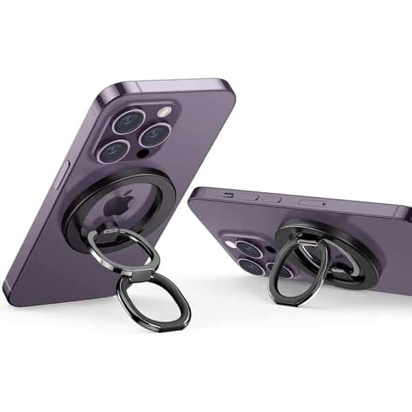 ESR - Phone Ring HaloLock Stand - Συμβατό με MagSafe, Foldable Feature, Magnetic - Μαύρο