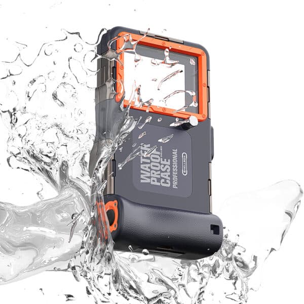 ShellBox - Diving Waterproof Professional Case -Αδιάβροχη Θήκη για Κινητά μέχρι 6.8", IPX8, 15m Βάθος + 1h Underwater Time - Μαύρο