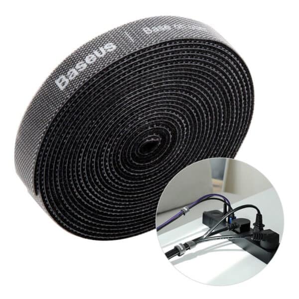 Baseus - Cable Organizer (ACMGT-F01) - Velcro Tie Band, 3m - Μαύρο