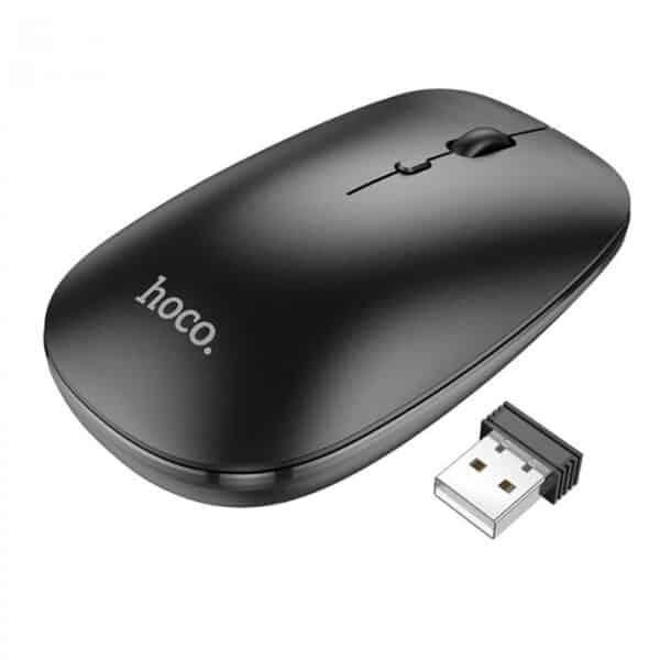 Hoco - Ασύρματο Ποντίκι (GM15) - 2.4G, 800/1200/1600 DPI, 4D Button - Μαύρο