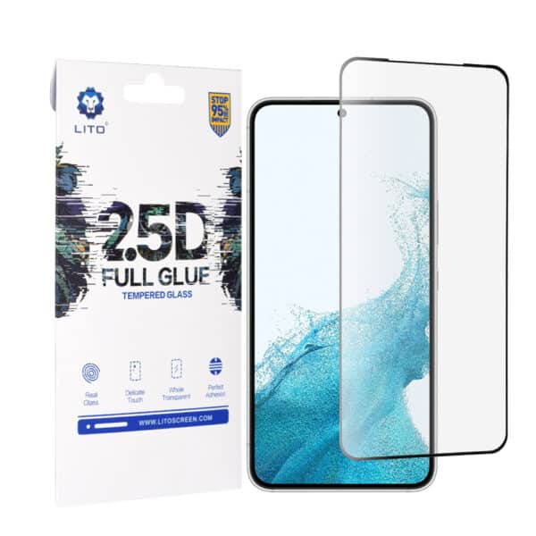 Lito - 2.5D FullGlue Ultra Thin Glass - Samsung Galaxy S22 5G / S23 - Μαύρο