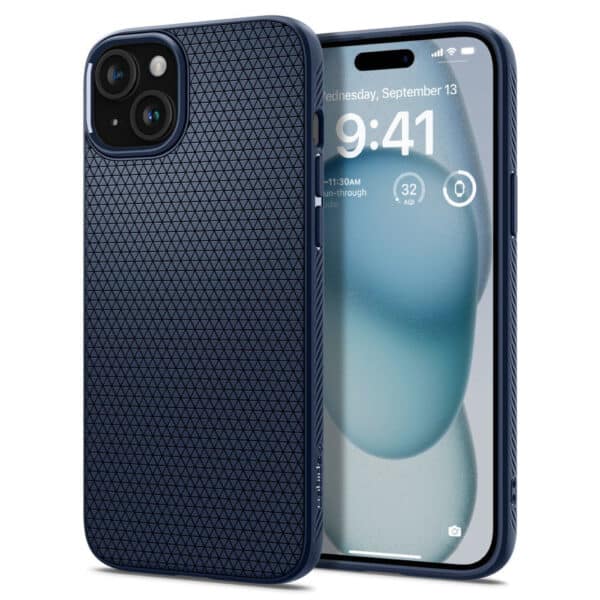 Spigen - Liquid Air - iPhone 15 - Navy Μπλε