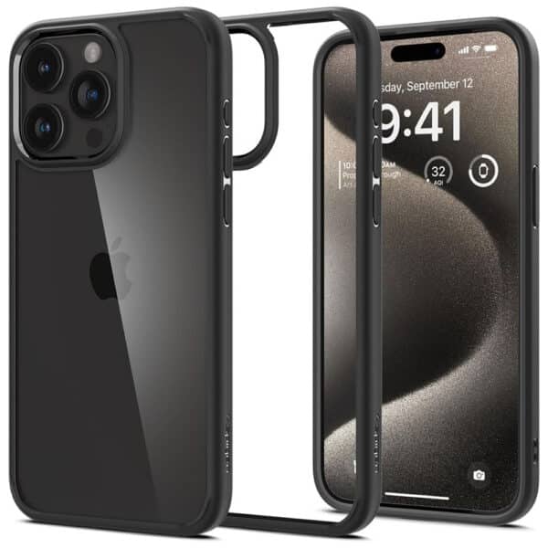 Spigen - Ultra Hybrid - iPhone 15 Pro - Matte Μαύρο
