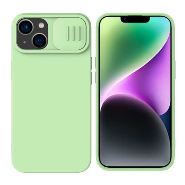 Nillkin - CamShield Silky MagSafe Silicone - iPhone 15 Plus - Mint Πράσινο