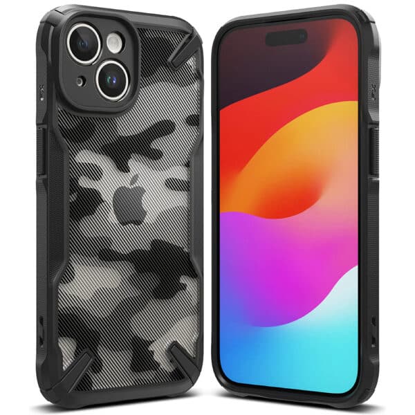 Ringke - Fusion X Design - iPhone 15 Plus - Camo Μαύρο
