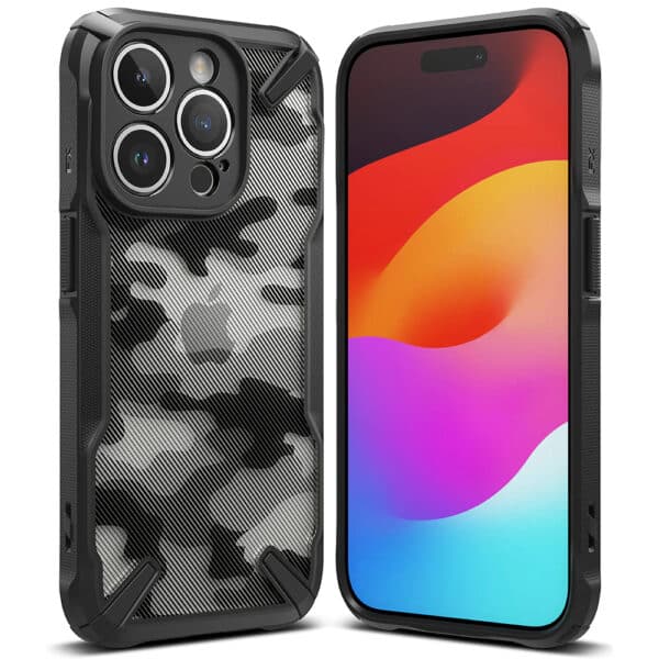 Ringke - Fusion X Design - iPhone 15 Pro - Camo Μαύρο