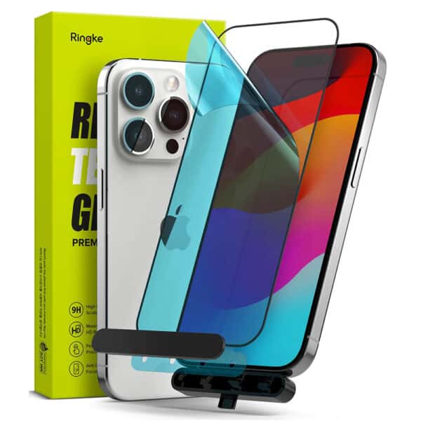 Ringke - Tempered Glass - iPhone 15 Pro Max - Μαύρο