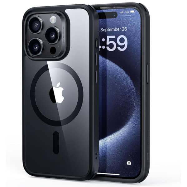 ESR - Classic Hybrid HaloLock - iPhone 15 Pro Max - Clear Μαύρο
