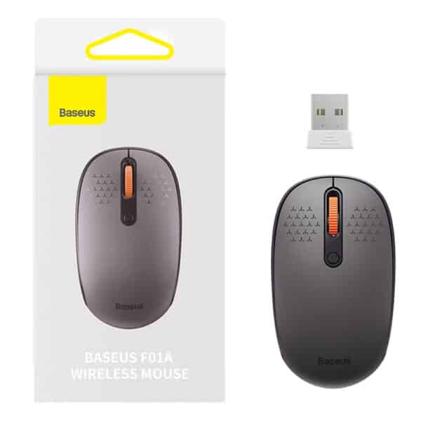 Baseus - Ασύρματο Ποντίκι F01A (B01055502833-00) - Bluetooth 5.0, 1600DPI - Frosted Γκρί