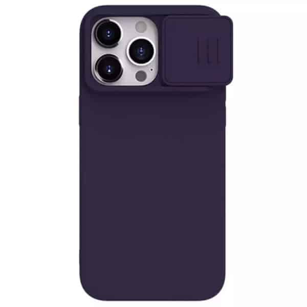 Nillkin - CamShield Silky MagSafe Silicone - iPhone 15 Pro Max - Σκούρο Night Μώβ