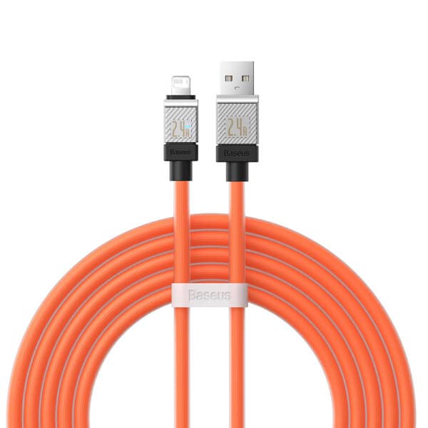 Baseus - Data Cable CoolPlay Series (CAKW000507) - USB to Lightning Fast Charging, 2.4A, 2m - Πορτοκαλί