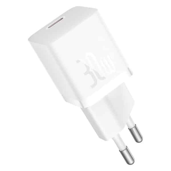 Baseus - Φορτιστής (CCGN070502) - GaN, Type-C, Fast Charging, 30W - Λευκό
