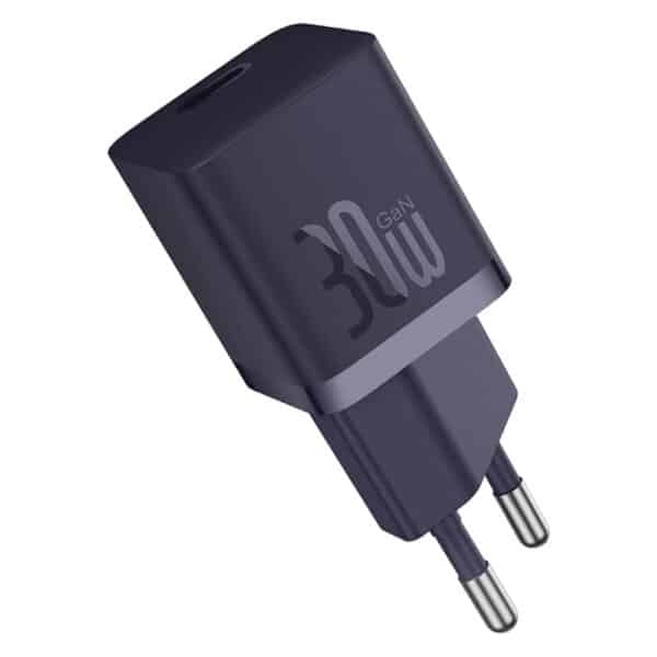 Baseus - Φορτιστής (CCGN070705) - GaN, Type-C, Fast Charging, 30W - Μώβ