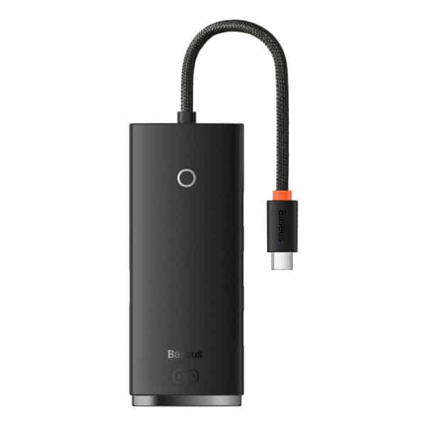 Baseus - Hub Adapter Lite Series (WKQX030301) - Type-C to 4x USB 3.0, Type-C, 0.25m - Μαύρο