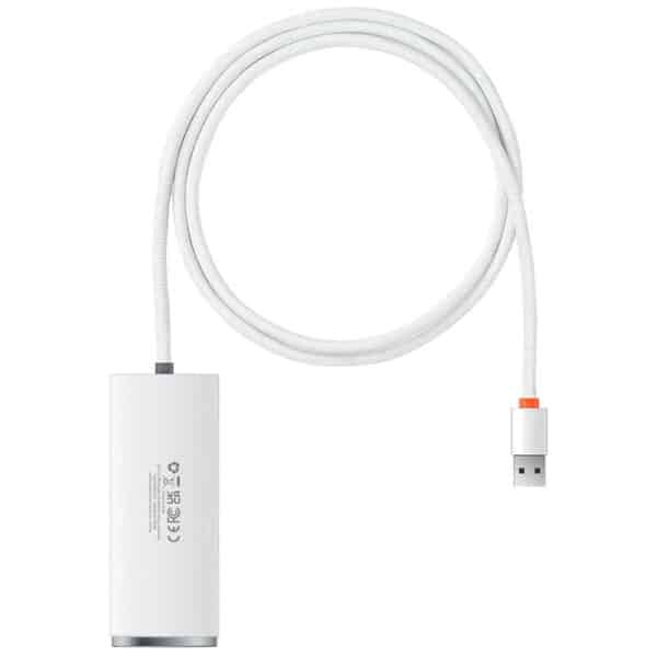 Baseus - Hub Adapter Lite Series (WKQX030102) - USB to 4x USB 3.0, Type-C, 1m - Λευκό