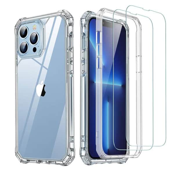 ESR - [3in1 Pack] Air Armor 360 + 2x Προστασία Οθόνης - iPhone 13 Pro Max - Διάφανη