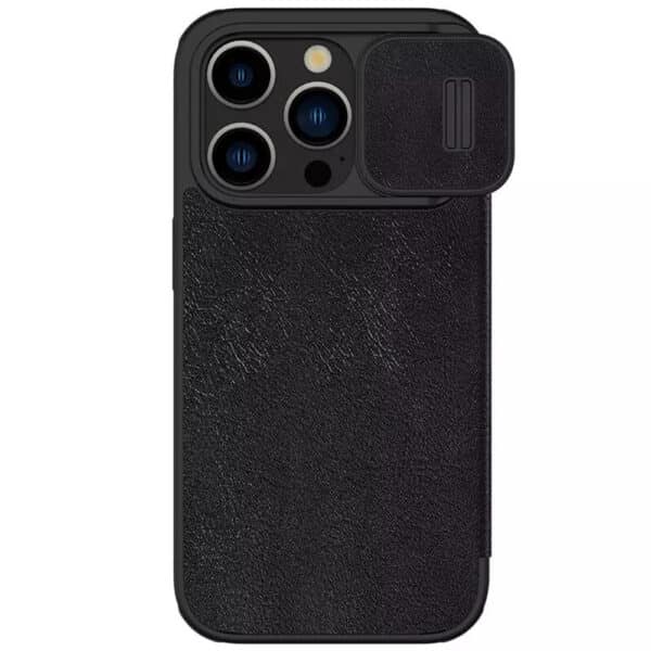 Nillkin - Qin Pro Leather Case - iPhone 15 Pro Max - Μαύρο