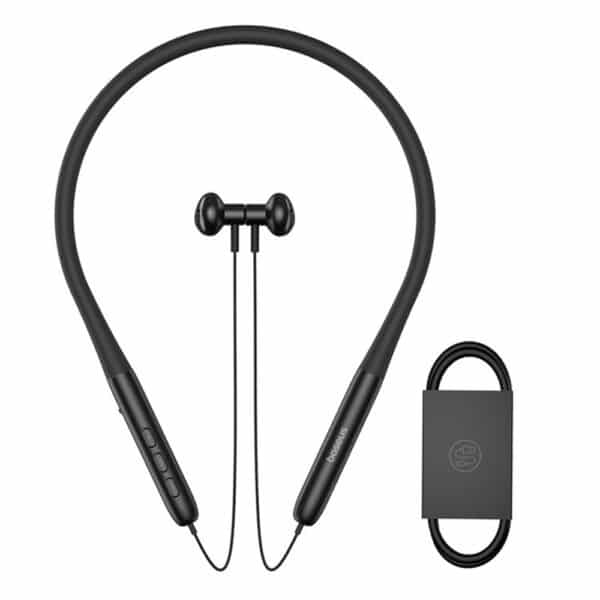 Baseus - Bluetooth Ακουστικά Bowie P1 (A00025800113-Z1) - Half In-ear Neckband, Bluetooth 5.2 - Cluster Μαύρο