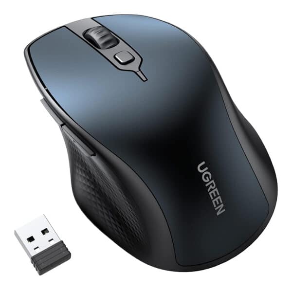 Ugreen - Ασύρματο Ποντίκι (15807) - Bluetooth 5.0, 1000/1600/2000/4000 DPI, Ergonomic Design - Blue