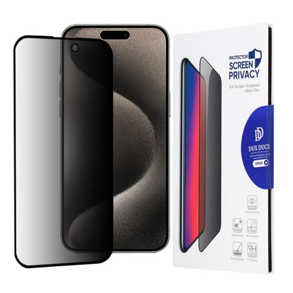 Dux Ducis - Tempered Glass Privacy - iPhone 15 Pro Max - Μαύρο