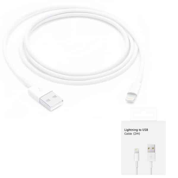 Apple - Data Cable A1510 (MD819ZM/A) - USB-A to Lightning, 2m - Λευκό (Blister Packing)