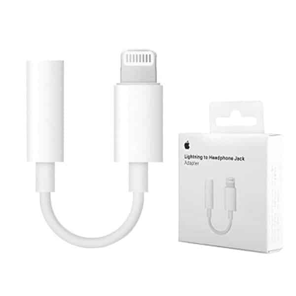 Apple - Original Audio Adapter A1749 (MMX62ZM/A) - Lightning to Jack 3.5mm - Λευκό (Blister Packing)