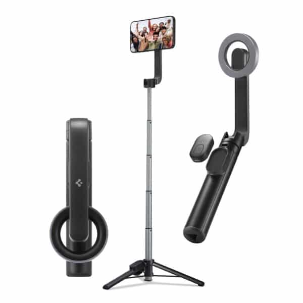 Spigen - Selfie Stick και Τρίποδο (S570W) - MagSafe Compatible, Stable, Bluetooth 5.0, για iOS και Android, 67cm - Μαύρο
