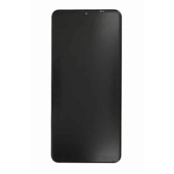 OEM - OLED Display Touchscreen with Frame (17016) - Samsung Galaxy A12 (SM-A125) - Μαύρο