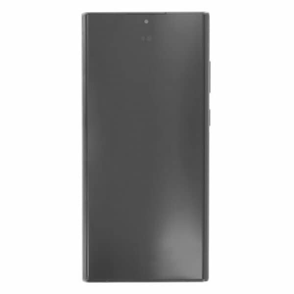Samsung - Original Display Touchscreen + Frame (17401) - Samsung Galaxy S22 Ultra 5G (SM-S908), GH82-27488A - Μαύρο